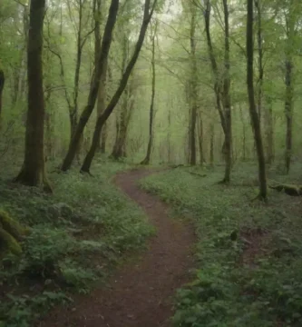 A person following a winding path through a lush forest 9bd0 De la duda a la confianza: un camino personal hacia el crecimiento
