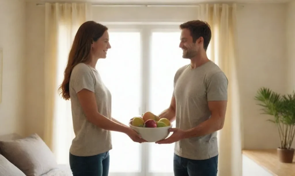 Una pareja conviviendo